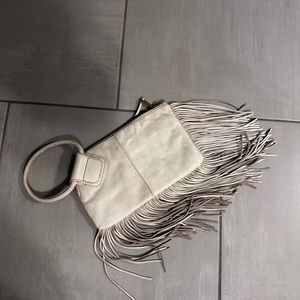 Hobo leather fringe wristlet